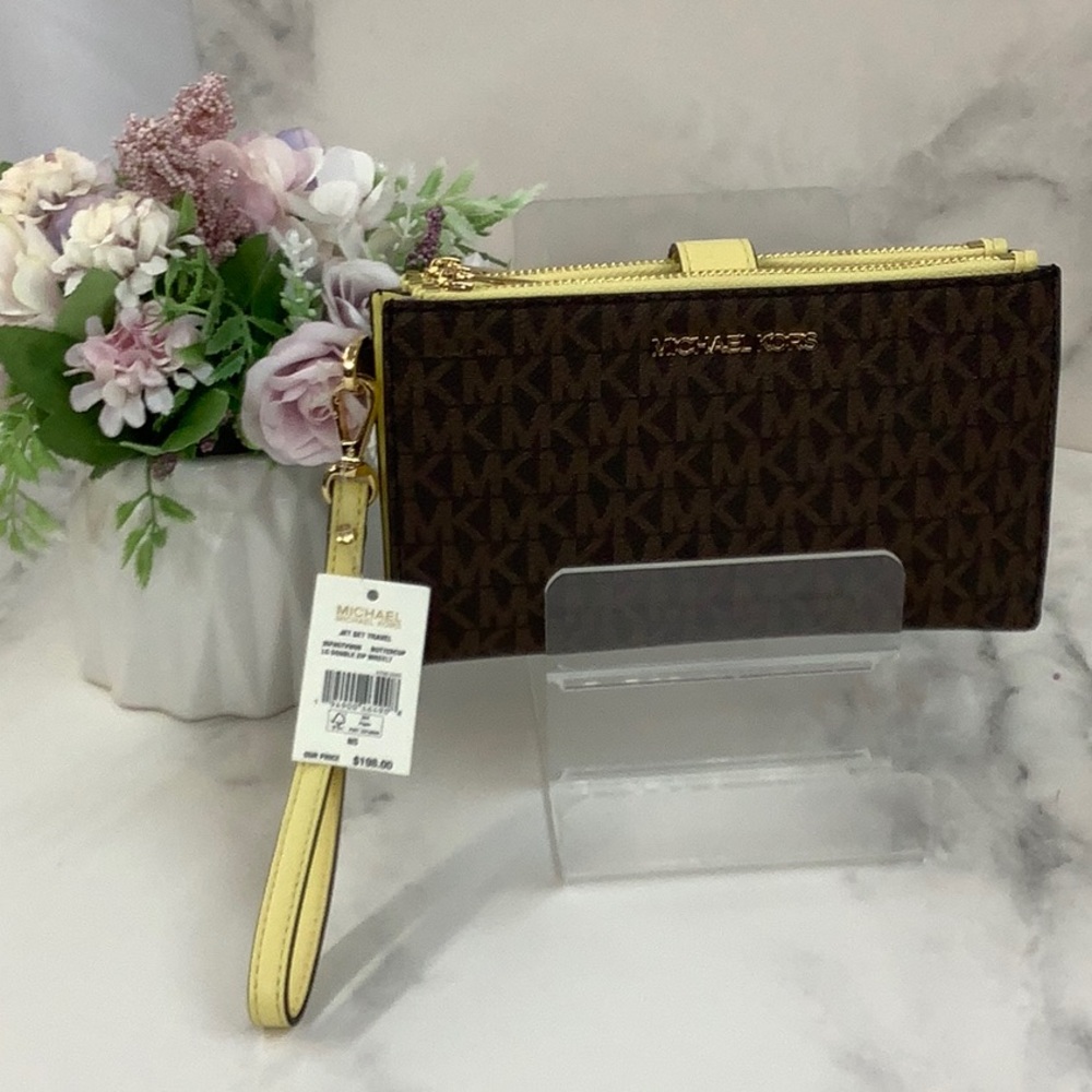 NWT Michael Kors- Double Zip Wallet - Picture 1 of 4